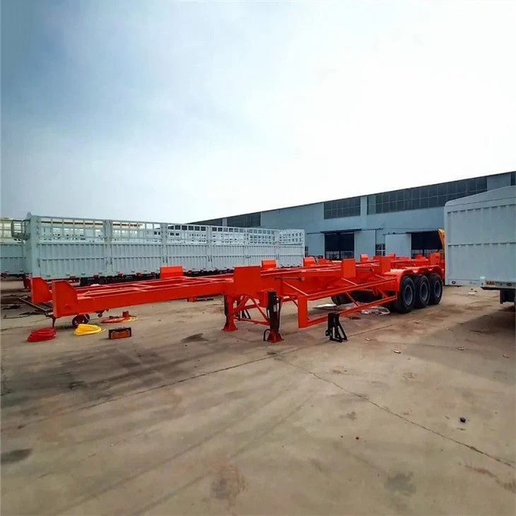 三轴集装箱骨架式挂车